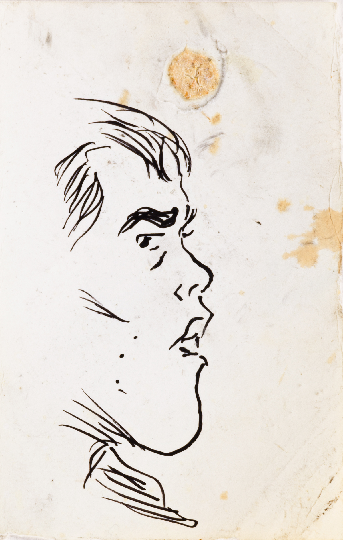 JAMES ROMBERGER (1958 - ) Portrait of David Wojnarowicz.